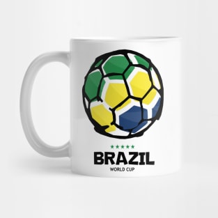 Brazil Football Country Flag Mug